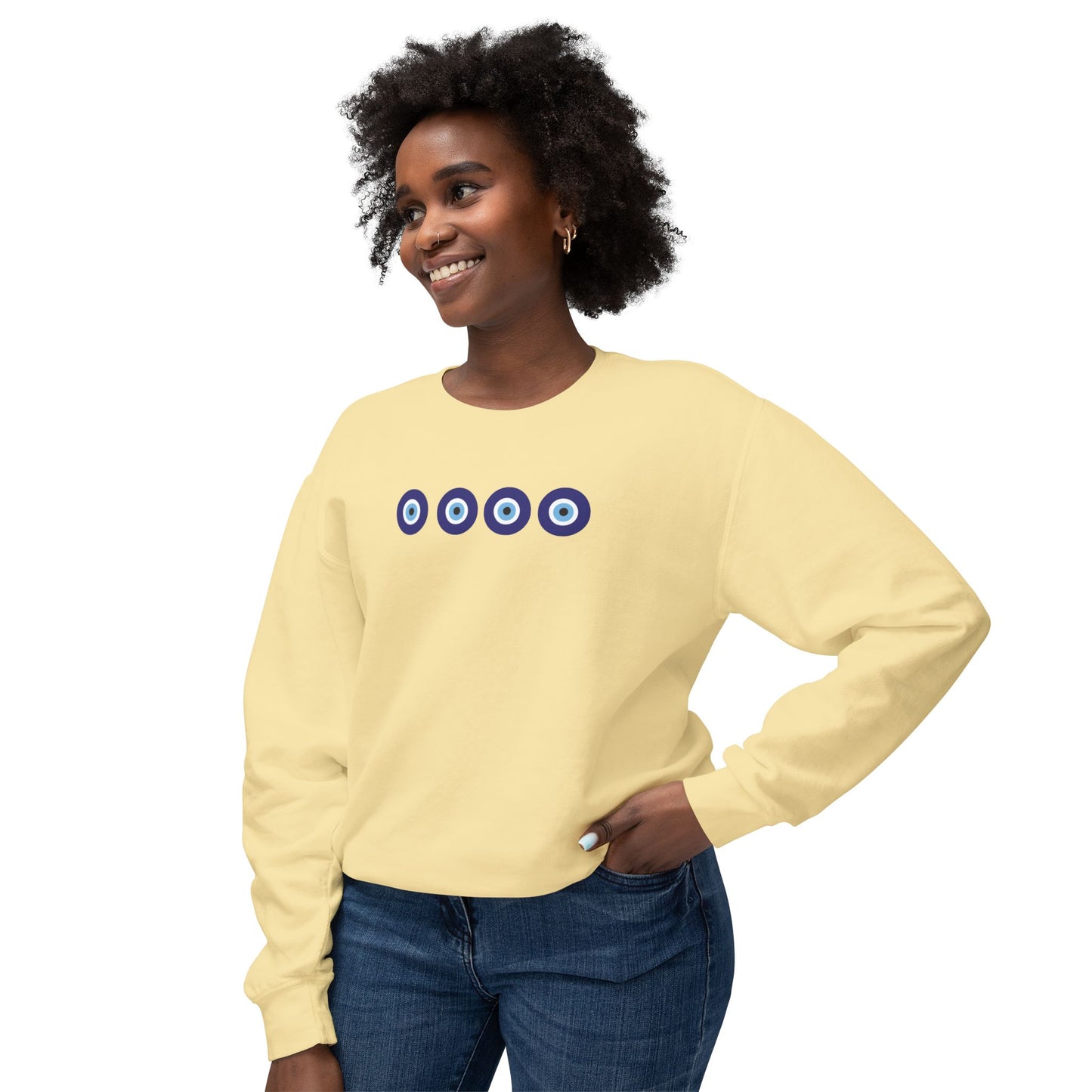 Evil Eye - Cotton Crewneck
